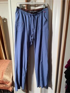 HeartSoul Light Blue Drawstring Scrub Joggers